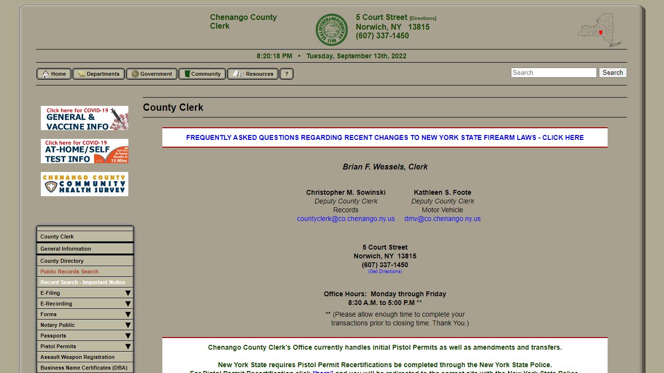 Chenango County - Clerk